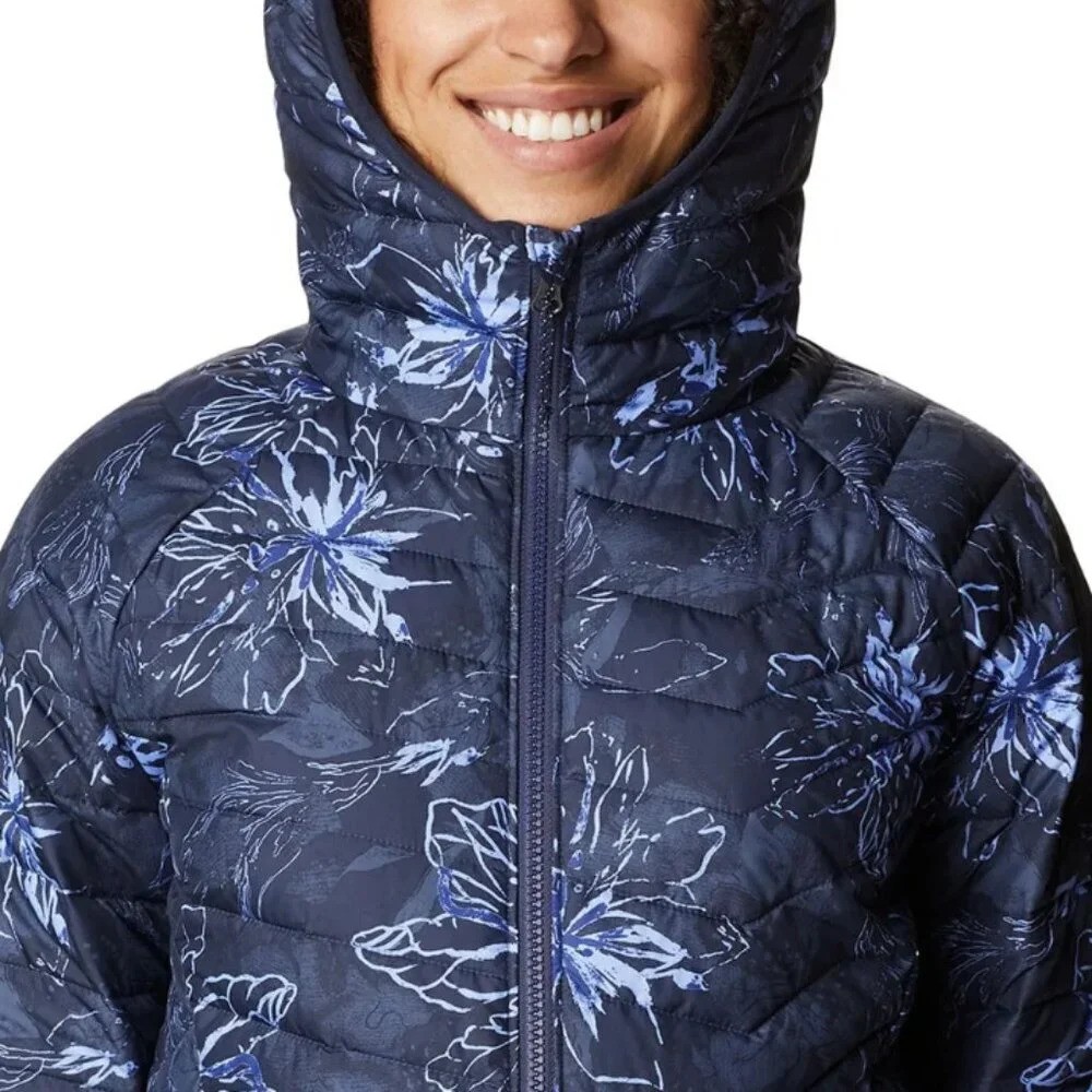 Columbia Navy Floral Puffer Jacket - Picture 10 of 12